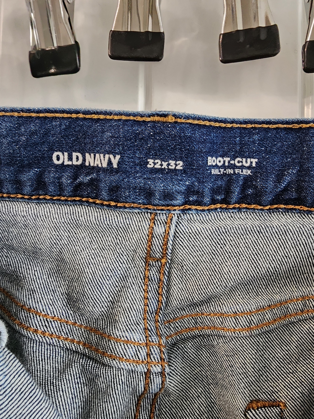 32x32 Old Navy Mens Blue Straight-Leg Jeans - Picture 3 of 3